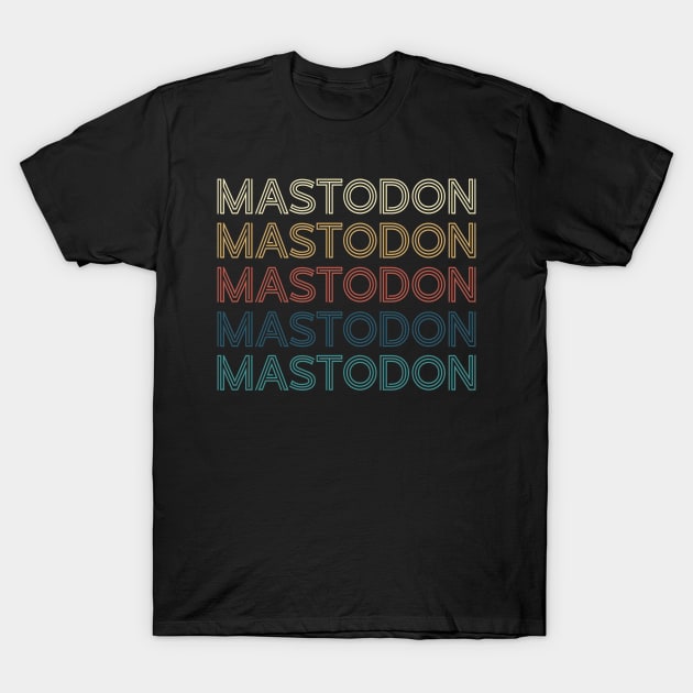 Personalized Mastodon Name Vintage Styles Christmas 70s 80s T-Shirt by Gorilla Animal